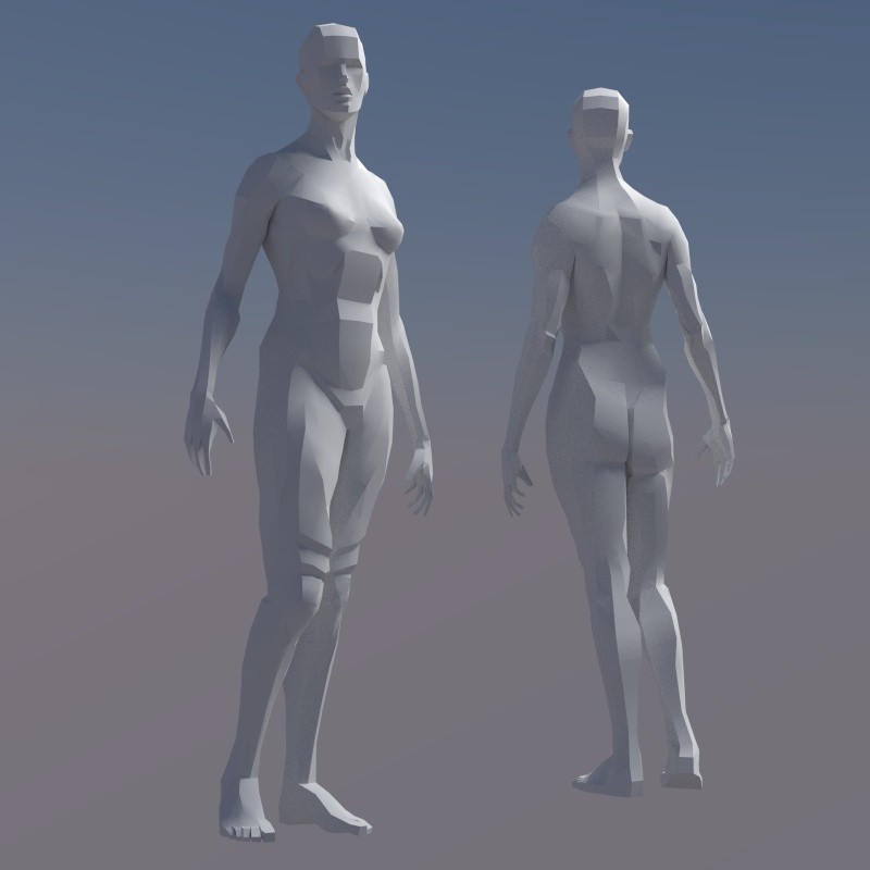 Rigged Female Figure preview image 1